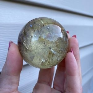 New citrine crystal sphere